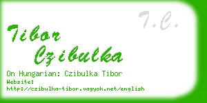 tibor czibulka business card